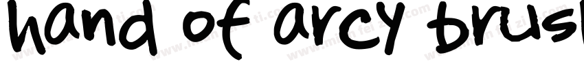 hand of arcy brush字体转换